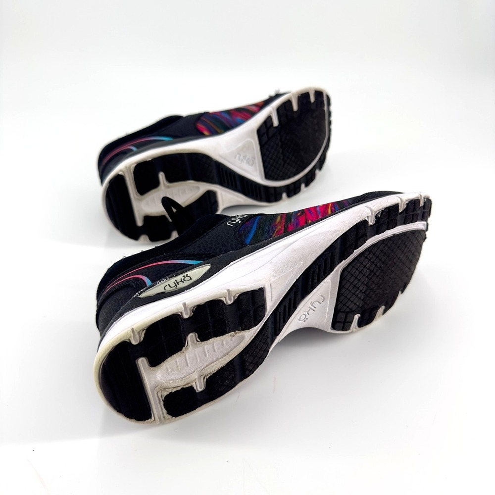 Ryka Women's Athletic Walking‎ Shoes Black Rainbow Mesh Comfort Size 7 - Picture 6 of 8